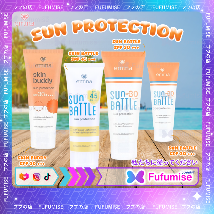 EMINA Sun Protection SPF 30 PA+++ 60mL Emina Sun Battle SPF 45 30