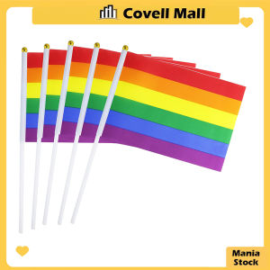 20PCS Small Rainbow Flag Hand Waving Rainbow Flags