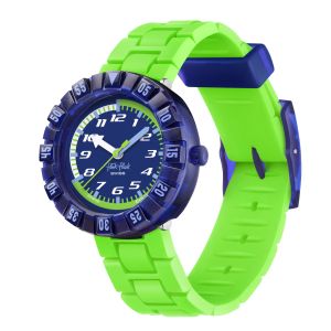 Flik Flak Neonbrick (FCSP132) Blue Silicone Kids Watch