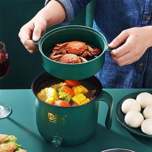 Nồi Lẩu Mini Đa Năng 2 Tầng Cao Cấp Nồi Điện Tặng Kèm Khay Hấp Inox Mẫu Mới 2 Mức Độ Chỉnh Nhiệt Chiên Xào Nấu Cơm Nấu Canh Nấu Lẩu Phù Hợp Cho 1-2 Người Ăn.