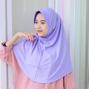 Free Pouch Hijab Sport Size L Jilbab Bergo Hamidah Menutup Dada Kerudung Instan By Kalishaofficial