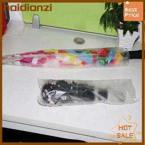 haidianzi 100Pcs Dùng Một Lần Ô Túi Trong Suốt Không Thấm Nước Nhựa Ô Bìa Cho Sảnh Khách Sạn Ô Cửa Túi