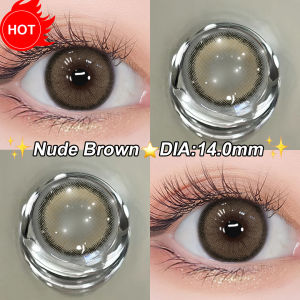 【🔥Alami Tanpa Riasan】Magister Softlens Minus(0.00 s/d -6.00) /Roze Brown Gray Mata Soflent 14 Diameter Lensa Kontak Soflens 1 Pasang +Free Tempat Softlens