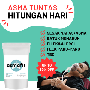 Asmafit Obat Asma/TBC & Batuk Herbal Detox Sakit Paru-paru 1 PCS