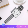 Micro Hát Karaoke Bluetooth Không Dây WS-858, Kèm loa Âm vang Ấm mic hát karaoke cầm tay mini micro hát trên xe hơi mic hát , loa bluetooth mini. 