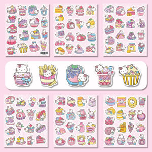 100 Stickers Paw Patrol Creative Stickers Handbook Material Decoration Laptop Water Cup Helmet Cut-Free Small Stickers