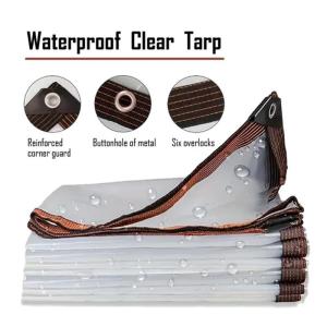Transparent Trapal Thick Original Awning Rainproof Tolda Trapal Waterproof Tarpaulin Garden Plant rain cover