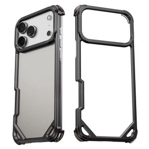 [JLK] Metal Frame Bumper Case For iPhone 18 Pro Max 18 Pro 17 Pro Max 17 Pro 17 Air Aluminum Alloy Shockproof Anti Drop Protective Cover