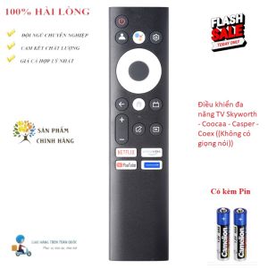 Remote Điều khiển thay thế cơ thường TV Coocaa Skyworth Casper NÚT MŨI TÊN XANH (KHÔNG GIỌNG NÓI) TẶNG PIN