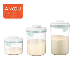 Ankou 800/1500/2000ml Air Tight Milk Powder Container Leakproof Formula Dispenser BPA-Free Food Stor