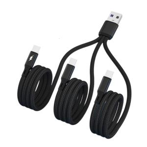 3 trong 1 cáp USB USB để 3x Loại-C kết nối dây nối Bộ nguồn Dây sạc nhanh dây sạc dây nối