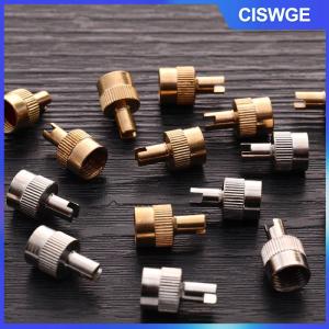 CISWGE 8 chiếc nắp Thân van đầu có rãnh kèm dụng cụ tháo lõi cho xe hơi xe máy