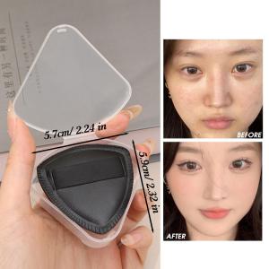 Thicken Foundation Sponge with Storage Box Super Soft Air Cushion Puff Dry & Wet Dual-use Triangular Makeup Sponge
