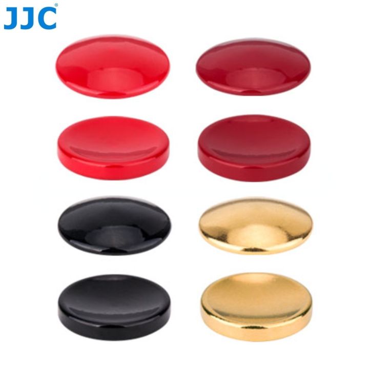 JJC Soft Release Button 3M Adhesive Camera Shutter Brass Red