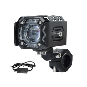 Mini Driving Light White+Yellow Pair of Universal High quality with ballast and waterproof switch