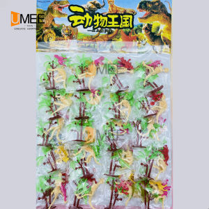 20Pcs Party Gift Dinosaur Skeleton w/ 2 Animals & Tree Pad For Party Gift-Loot bag Filler