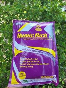 [Freeship Max] Phân bón HUMIC RICH cao cấp 1kg (túi màu tím} giúp ra rễ đẻ nhánh giải độc phèn giải độc hữu cơ cho cây trồng_VTNN TIEN KHOA