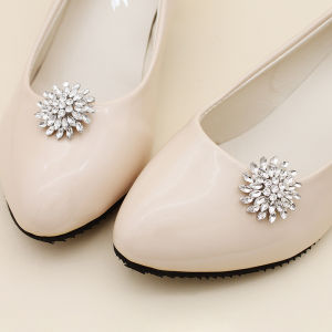 [Free Shipping] Detachable Shoe Buckles High-End And Dazzling With Rhinestone Embellishments Perfect For Wedding Shoes Versatile Shoe Accessories DIY Shoe Upper Decorations For Women