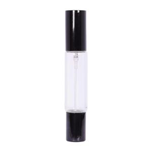 MISSLADY 10ml Capacity Glass Perfume Bottle Rolling Ball Aluminum Nozzle Mist Spray Bottle Compact Container Empty Double-head Bottling Machine Travel Storage