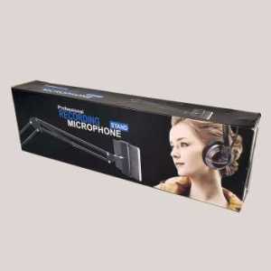 MAX COD - TaffSTUDIO Condenser Microphone Stand Holder 360 Lazypod Clamp Professional Set / Dudukan Kondenser Mikrofon / Stand Condenser Microphone / Mic Stand / Stand Mic / Arm Stand Musik / Tripod Microphone / Aksesoris Mikrofon - NB-35 - Black