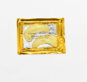 (YKK) Collagen Gold Eye Masks Powder Crystal Gel Eye Masks For Anti Aging Remove Bags Anti Wrinkles Moisturizing & Hydrating Eye Patches  24K Gold Moisturizing Collagen Eye Mask