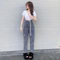 ♧  Quần jean bagy nữ quần bagy nữ ống suông lưng cạp cao chất dày jean dày dặn PLQ163-SHOP PHUONG LYNH. 