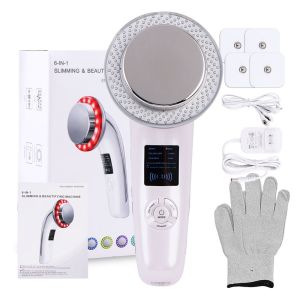 Suolaer 6in1 Ultrasonic Cavitation Body Slimming Machine Facial Massager EMS RF Lifting Machine Ultrasound Lose weight Fat Burner Device