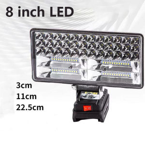 Lampu Tembak Baterai Emergency Lampu Sorot Pergudangan Proyek Lampu Led Portable Lamp Baterai 21V Work Lamp Senter 3 Inch / 4 Inch + Charger