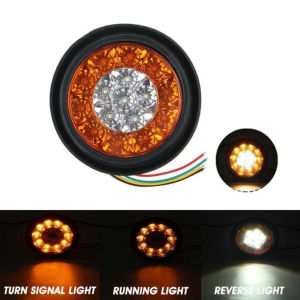 Lampu Stop Truk Belakang Merah Kuning Merah Putih 24v 12v 2 Warna Karet Bulat