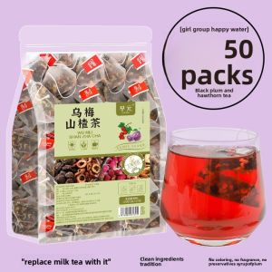 ชาสมุนไพรบำรุงร่างกาย (ลูกเหมื่อว ซานจา หม่อน เจียวกู่ บัวหลวง กุหลาบแดง) ชาใบชงสำเร็จรูป