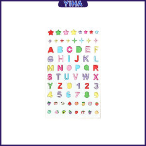 Yiha สติ๊กเกอร์แต่งหน้า ติดทน ติดนาน ตัวอักษร ตัวเลข ประดับ DIY Makeup Sticker