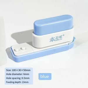MAOMEI STUDIO Mini Máy dập giấy 5 lỗ 6mm Di động Máy Đục Lỗ tài khoản tay Đấm giấy Nhựa Đục lỗ tiêu chuẩn Sổ tay