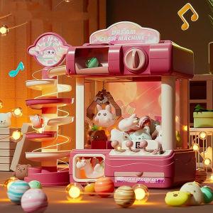 Mini Claw Machine Toys for Kids DIY Coin Operated Play Game Prizes Vending Arcade Crane Doll Machines Children Christmas Gifts