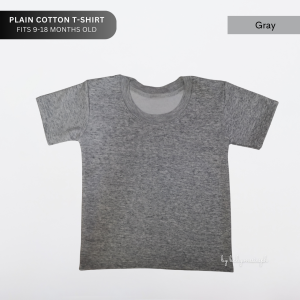 Baby Onesies PH Plain Baby Cotton T-shirt 9-18 months Baby Boy Girl Toddler  Basic Tees