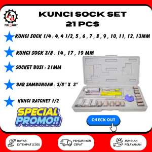 Kunci Sock Set 21 PCS CPT National Kunci Sok Wrench Set Kunci Shock