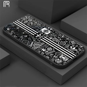 (Lokal Ready) Casing hp Infinix Hot 30i Hot 20S Note 12 G96 Note 12 Pro Hot 12 Play Hot 11 Play Hot 9 Play Hot 10 Play Hot 10S 10T Smart 6 Smart 5 Logo Trendy Graffiti Pribadi Dengan Kasus Telepon Silikon Tepi Lurus Softcase