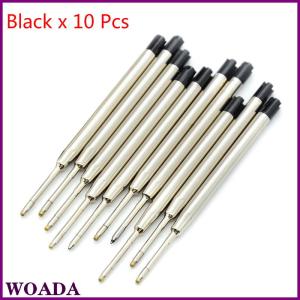 WOADA 10 Pcs blue ink parker style standard 1.0mm ballpoint pen refills nib medium