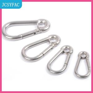 JCSYFAC  M4 M5 M6 M7 M8 thép không gỉ Carabiner Carbine Snap hook với dây Giày mùa xuân khóa vòng chìa khóa