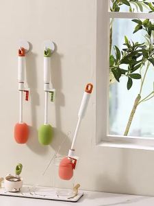 3 in 1 Cup Brush Kitchen Sponge Set Rotate Milk Bottle Cleanning Brush Cleaning Sponge Cup Brush(Free Straw Brush)-152c4c8b