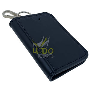 Gantungan Kunci kulit Dompet STNK Mobil motor single slot dompe kunci polos tanpa logo