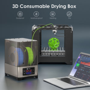 【รับภายใน 2 วัน+COD】FIXDRY 3D เครื่องพิมพ์ Filament เครื่องเป่าพร้อมพัดลม110W PTC Dehydrator Dryer กล่องอุ่นปิด-Loop ความร้อนคงที่อุณหภูมิความชื้น2 SPOOL ใช้งานร่วมกับ 1.75 มม.2.85 มม.3.00 มม
