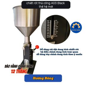 A03 Black 5-50 ML máy chiết rót kem body máy chiết rót thủ công máy chiết rót dung dịch lỏng và sệt