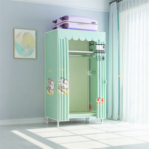 20MM Lemari Baju Gantung Pipa Baja Tube Lemari Kain Pakaian Lemari baju gantung  portable Tahan Debu