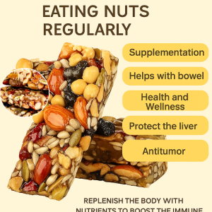 Handmade Mixed Nuts Cake Nutritious Nuts Pastry Low Sugar Snack With Jujube Pie Dried Fruits Cookies