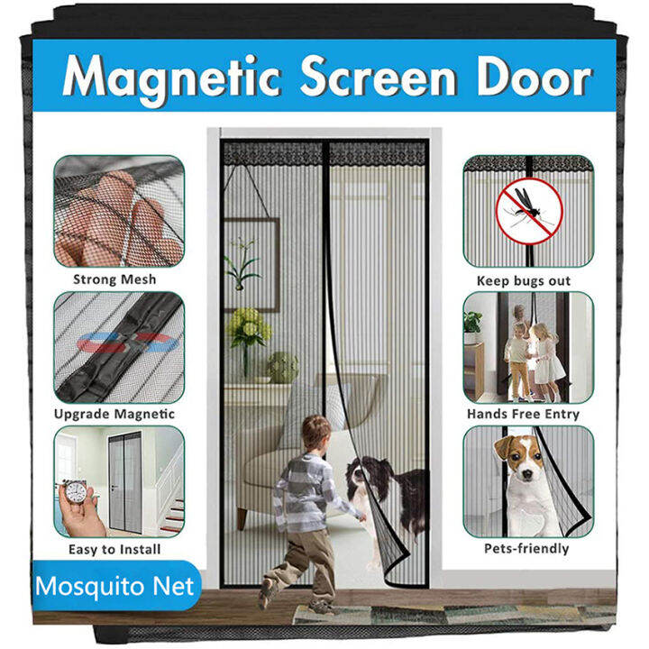 Magnetic Mosquito Net Door WEFILM Sliding Door Screen with Magic Tape ...