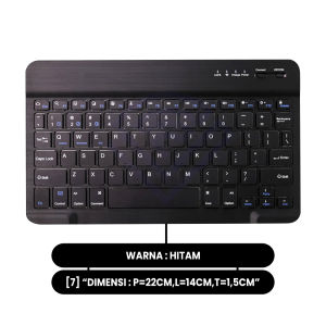 COD - BLUETOOTH KEYBOARD WIRELESS PORTABLE FOR IPAD/TABLET/PC/SMARTPHONE