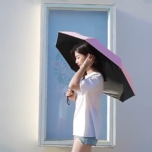 Anti UV Automatic Folding Umbrella Windproof 3-Fold Compact Sunshade Parasol One Handed Operation Rain Umbrella