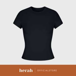 Herah Short Sleeve Seamless T Shirt for Women Fitted Stretchable Buttery Soft Plus Size