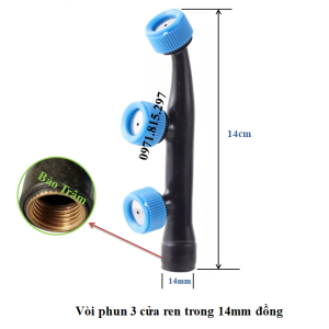 Bộ các béc tưới cây phun phân bón cho bình bơm hoặc máy bơm mini