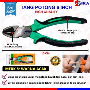 TANG POTONG DIAGONAL 6 INCH / PLIERS MEMOTONG SERBAGUNA KABEL KUPAS KABEL KULIT KAWAT TAJAM MURAH-1PCS